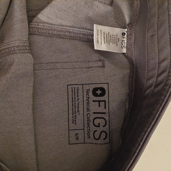 Figs Gray Scrub Pants S Medical Field Nursing Wear Comfort - Picture 5 of 9